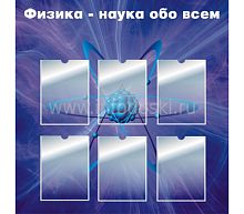 Стенд для школы ФИЗИКА - НАУКА ОБО ВСЕМ, 1*1м