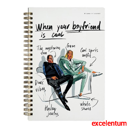 Тетрадь 60 л. клетка "When your boyfriend is..." Тетрадь 60 л. клетка "When your boyfriend is..."