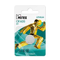 Батарея литиевая Mirex CR1620-E1 3V  1 шт. ecopack