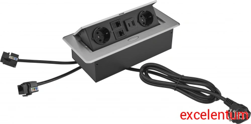 Розетка Cactus CS-SOCKET-EU2-USBA/C-NET фото 2 Розетка Cactus CS-SOCKET-EU2-USBA/C-NET фото 2