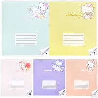 Тетрадь 12 л., клетка "Hello Kitty А5, на скрепке