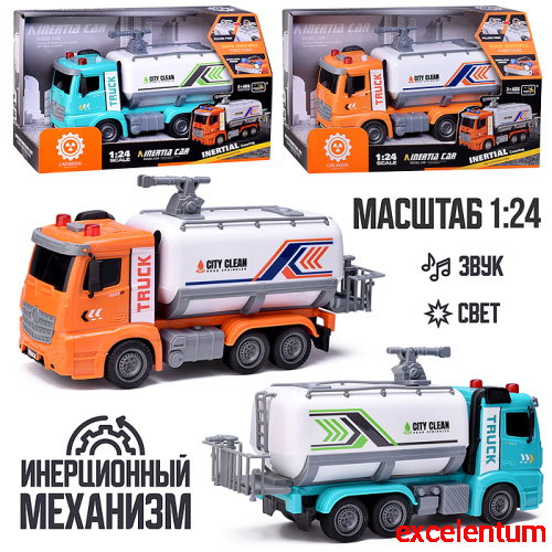 Машина "Санитарная" на батарейках, в коробке Машина "Санитарная" на батарейках, в коробке