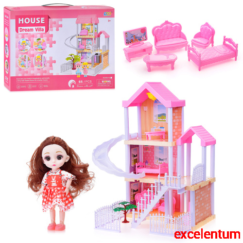 Дом для куклы "Dream house-5" в коробке Дом для куклы "Dream house-5" в коробке