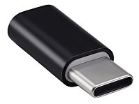 Переходник Buro BHP RET TPC-MCR micro USB (f)-USB Type-C (m) черный