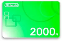 Карта оплаты пополнение игровой валюты Nintendo 2000 JPY Japan
