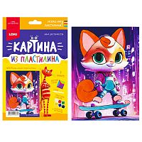 Картина из пластилина "Лисичка"