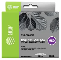 Картридж струйный Cactus CS-LC980BK