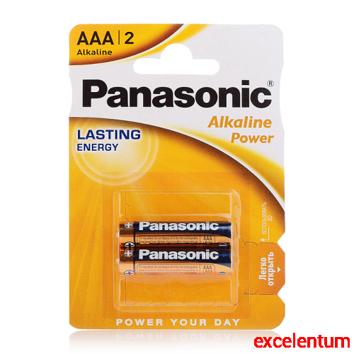 Батарейки алкалиновые Panasonic Alkaline Power LR03APB/2BP LR03 BL2