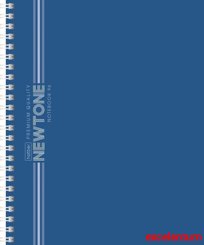 Тетрадь 96л. линия "Чернильное небо" А5 на гребне Soft-touch NEWtone Pastel Premium Тетрадь 96л. линия "Чернильное небо" А5 на гребне Soft-touch NEWtone Pastel Premium