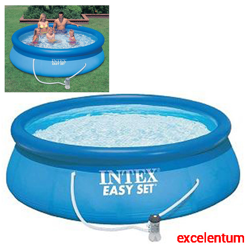 Бассейн надувной Easy Set, 396 х 84 см, фильтр-насос, 28142NP INTEX Бассейн надувной Easy Set, 396 х 84 см, фильтр-насос, 28142NP INTEX