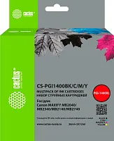Картридж струйный Cactus CS-PGI1400BK/C/M/Y
