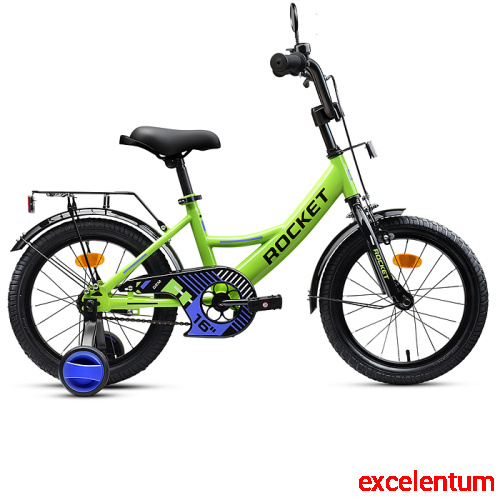 Велосипед 16" Rocket Gem, цвет зеленый Велосипед 16" Rocket Gem, цвет зеленый