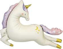 Шар (45''/114 см) Фигура, Нежный единорог, Сатин, 1 шт. в уп.