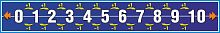 Стенд-лента для школы ЧИСЛОВОЙ РЯД (Десятки, синий), 1,33*0,2м