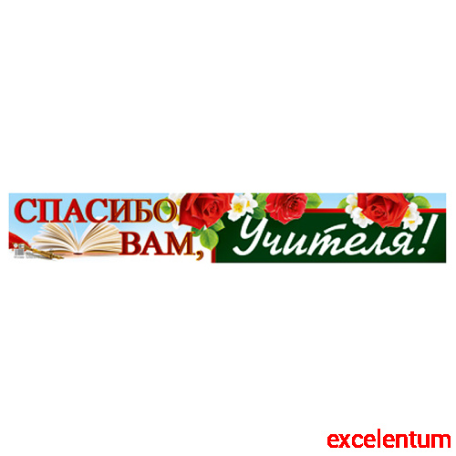Плакат-полоса. Спасибо вам, учителя! Плакат-полоса. Спасибо вам, учителя!