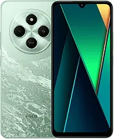 Смартфон Xiaomi Poco C75 256Gb 8Gb зеленый моноблок 3G 4G 2Sim 6.88" 720x1640 Android 14 50Mpix 802.11 a/b/g/n/ac NFC GPS GSM900/1800 GSM1900 FM A-GPS microSD max1024Gb