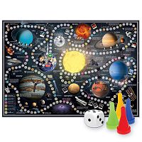 Игра-ходилка с фишками. Солнечная система. 59х42 см.