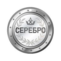 Медаль. Серебро (уф-лак) картон, уф-лак