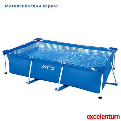 Бассейн каркасный Frame Set, прямоугольный, 300 х 200 х 75 см, от 6 лет, 28272NP INTEX