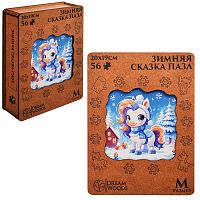 Пазл фигурный "Зимняя сказка"