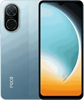 Смартфон Xiaomi Poco C71 64Gb 3Gb голубой моноблок 3G 4G 2Sim 6.88" 720x1640 Android 15 Go 32Mpix 802.11 a/b/g/n/ac GPS GSM1900 FM A-GPS microSD max2048Gb