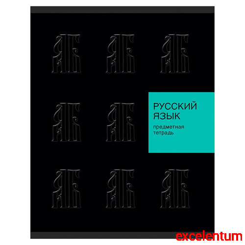 Тетрадь 48л. линия "New Black" Русский язык
