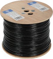 Кабель сетевой Ningbo UTP 4 пары cat.5E solid 0.5мм Cu molded 305м черный outdoor стальной трос