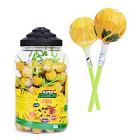 Карамель на палочке Yakar "Super Лимон" со вкусом лимона 16г 100шт