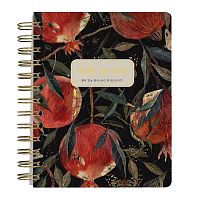 Ежедневник на золотом гребне «Cute diary» А6, BV, 136 л, "Гранат"
