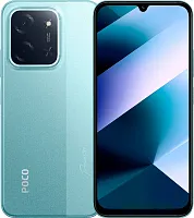 Смартфон Xiaomi Poco C85 256Gb 8Gb зеленый моноблок 3G 4G 2Sim 6.9" 720x1600 Android 15 50Mpix 802.11 a/b/g/n/ac NFC GPS Protect FM microSD max1024Gb