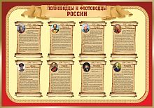 Стенд ПОЛКОВОДЦЫ И ФЛОТОВОДЦЫ, 1*0,7м