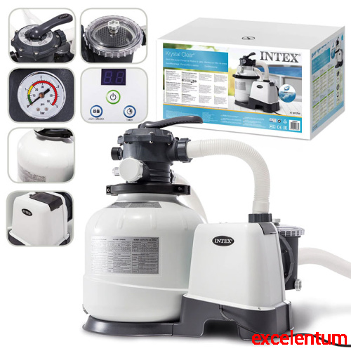 Фильтр-насос для бассейнов песочный 220-240V, 4000 л/ч, 26644 INTEX Фильтр-насос для бассейнов песочный 220-240V, 4000 л/ч, 26644 INTEX