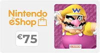 Карта оплаты пополнение игровой валюты Nintendo eShop 75 EUR