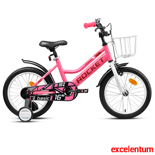 Велосипед 16" Rocket Basic, цвет розовый Велосипед 16" Rocket Basic, цвет розовый