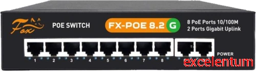 Коммутатор Fox FX-POE8.2G Коммутатор Fox FX-POE8.2G
