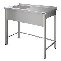 Ванна цельнотянутая ВСМЦС-Л-1Л.500.400-1200.600-02 (ВСМЦ-1/1200/600Н с правым столом)
