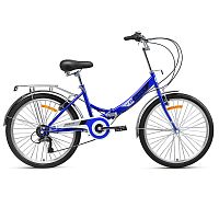 Велосипед 24" Rocket City Fold S 24, цвет синий, размер 16" следы сборки, сколы лкп, требует финальн