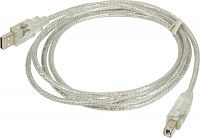 Кабель Ningbo USB A(m) USB B(m) 1.8м прозрачный (блистер)