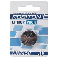 Батарейки литиевые ROBITON PROFI R-CR2450-BL1 CR2450 BL1