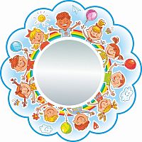 Стенд-зеркало для детского сада МИР ДЕТСТВА, 0,54*0,54м