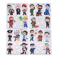 Игровой набор "Мужские профессии" (дерево) крафтовая коробка