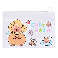Папка-пакет "Капибара" с замком 33*24 см