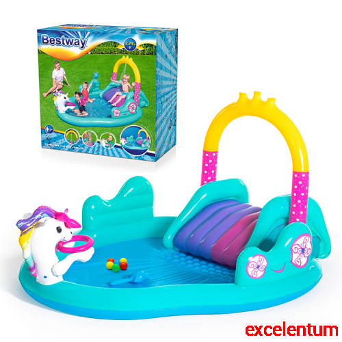 Игровой центр «Волшебный единорог», 274 х 198 х 137 см, 53097 Bestway Игровой центр «Волшебный единорог», 274 х 198 х 137 см, 53097 Bestway