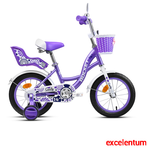 Велосипед 14" Rocket Candy, цвет фиолетовый