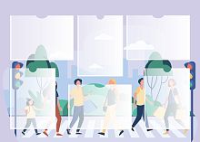 Информационный стенд ПЕРЕХОДЫ, 1,4*1м