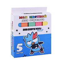 Мел цветной "Bad Badtz Maru" для асфальта, 5 шт. в картонной упаковке с европодвесом