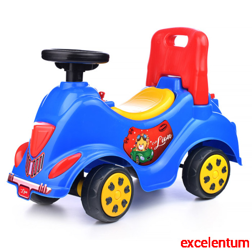Игрушка Машина-каталка Cool Riders, с клаксоном, син. Игрушка Машина-каталка Cool Riders, с клаксоном, син.