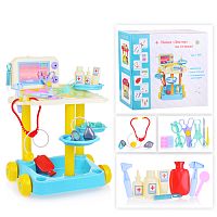 Игровой набор Доктор на тележке (23 предмета)