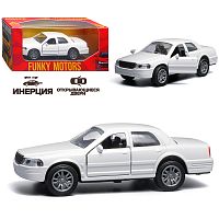 Серебристая инерционная машинка вид С die-cast , 1:32