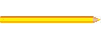 Магнитная полоса для детских рисунков КАРАНДАШ (Желтый), 1*0,07м